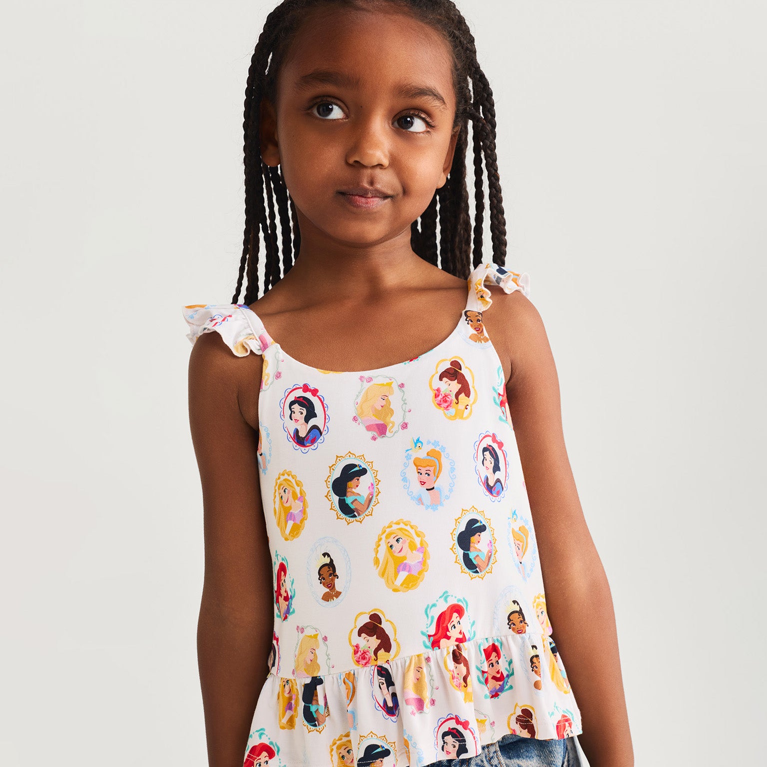 Disney Princess Portraits Ruffled Tank